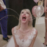 Slammed brides goes wet tap, ts izzy on seven dap, pee