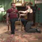 Hot KinkMen fan gets the full treatment as he's bound & aching to cum