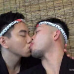 短髪ヒゲの野郎系ガチムチ筋肉の海来