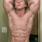Danny Harvey - Young ginger body builder flexing and posing