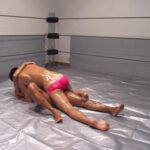 Oil Wrestling Fight