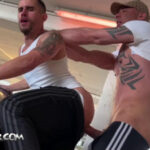 Hung Asian Top Fucks Hood Boy Raw in a Parking Lot